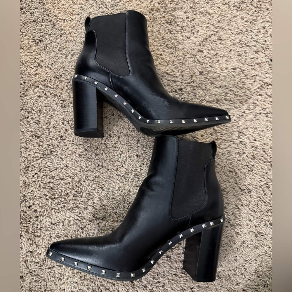 Charles by Charles David Black Dodger Studded Booties - Picture 6 of 11